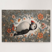 Puzzle Puffin Atlantique William Morris Inspiré Floral (Horizontal)
