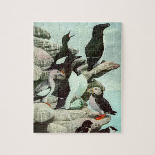Puzzle Puffins et oiseaux aquatiques d'autrefois par Loui