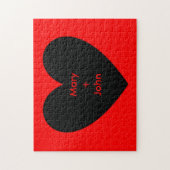 Puzzle Puffy Heart (Vertical)