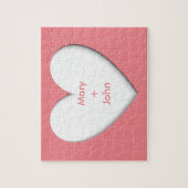 Puzzle Puffy Heart (Vertical)