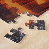Puzzle Pug à moto Halloween effrayant (Côté)