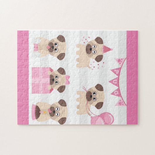 Puzzle Pug Birthday Pack (Horizontal)