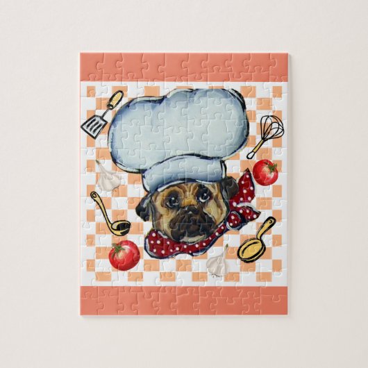 Puzzle Pug Chef (Vertical)