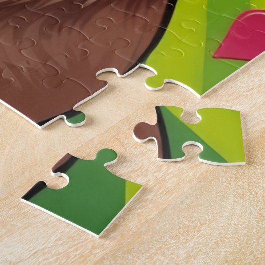 Puzzle Pug Dog Valentine's Day Heart Donut Stack (Côté)