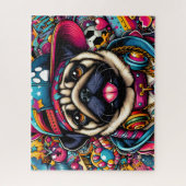 Puzzle Pug Hip Hop Mignon (Vertical)