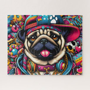 Puzzle Pug Hip Hop Mignon