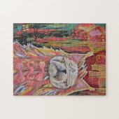 Puzzle Pug prétendant, un collage abstrait de masquage (Horizontal)