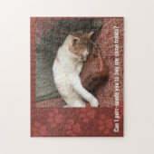 Puzzle Puis-je vous purr-suader Drôle Chat (Vertical)