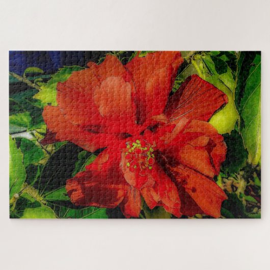 Puzzle Puissance des fleurs rouges (Horizontal)