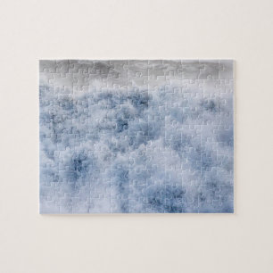 Puzzle Puissantes vagues orageuses en hiver