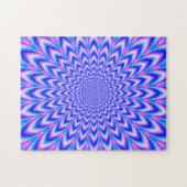 Puzzle Pulse 24 points en bleu rose et violet (Horizontal)