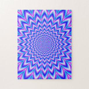 Puzzle Pulse 24 points en bleu rose et violet