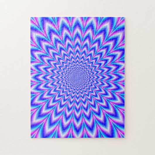 Puzzle Pulse 24 points en bleu rose et violet (Vertical)