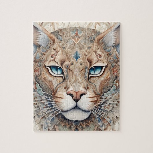 Puzzle Puma Face Surreal Art (Vertical)