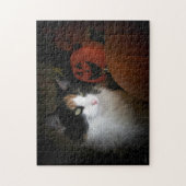 Puzzle Puma sur citrouille (Vertical)