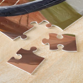 Puzzle Pumpkin Basket Bicycle Fall Watercolor (Côté)