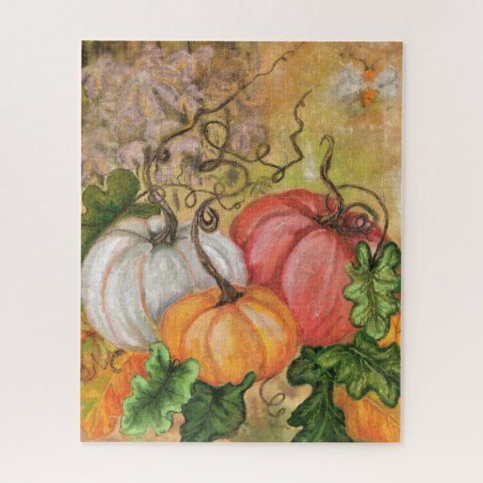 Puzzle Pumpkins - Watercolor (Vertical)