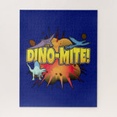 Puzzle Pun Dino-mite Dinosaure Lover Dynamite (Vertical)