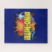 Puzzle Pun Dino-mite Dinosaure Lover Dynamite (Horizontal)