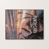 Puzzle Punta Cana DR Retro Seagull Souvenir tropical (Horizontal)