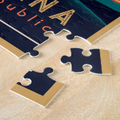 Puzzle Punta Cana DR Retro Sunset Souvenirs 1960 (Côté)