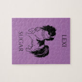 PUZZLE PUPPY PUZZLE. NOM DE L'ENFANT ET DU CHIEN. (Horizontal)