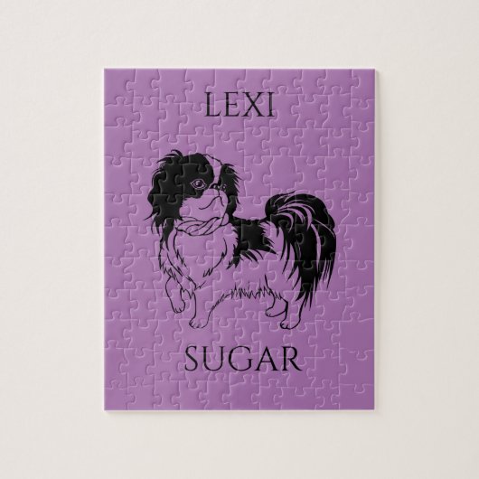 PUZZLE PUPPY PUZZLE. NOM DE L'ENFANT ET DU CHIEN. (Vertical)