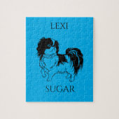 PUZZLE PUPPY PUZZLE. NOM DE L'ENFANT ET DU CHIEN. (Vertical)