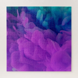 Puzzle Purple and Blue Digital Smoke