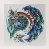 Puzzle Purple and Emerald Sanctuary (Horizontal)