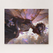 Puzzle Purple Fairy African American Imaginaire Art (Horizontal)