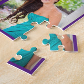 Puzzle Purple Graduate Photo Collage Graduation Cadeau (Côté)