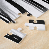 Puzzle Purple Invades Forêt de silhouette noire et blanch (Côté)