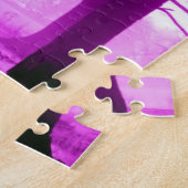 Puzzle Purple Light with Silhouette Trees (Côté)