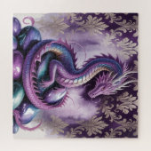 Puzzle Purple Mystic Dragon Gothic (Horizontal)