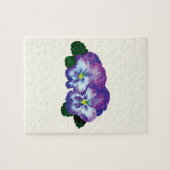 Puzzle Purple Pansy Duo (Horizontal)
