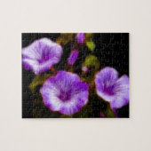 Puzzle Purple Petunias (Horizontal)
