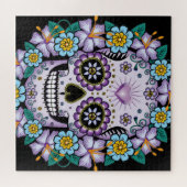 Puzzle Purple Sugar Skull (Horizontal)