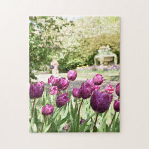 Puzzle Purple Tulips Regent's Park Flowers Londres Anglet