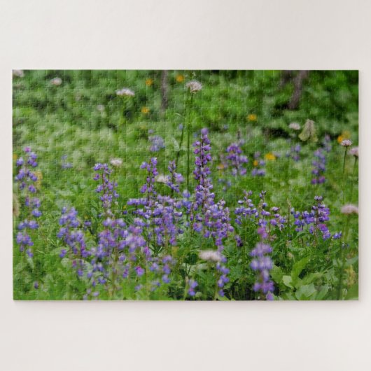 Puzzle Purple Wild Flowers (Horizontal)
