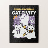 Puzzle Purr-anormal Cat-tivity - Halloween Cat Design (Vertical)