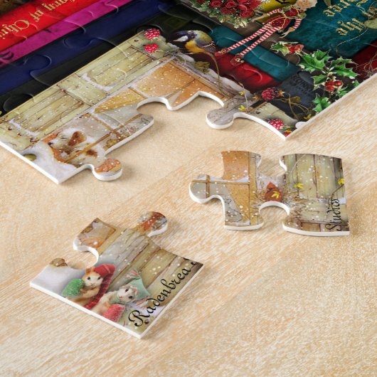 Puzzle Puzzel d'étagère de Noël (Côté)