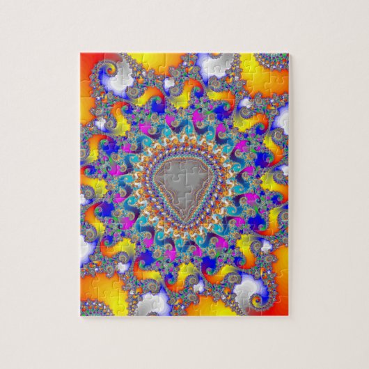 Puzzle Puzzle: Complex Fractal Design (Vertical)