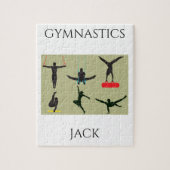 Puzzle "Puzzle GYMNASTICS pour garçons avec nom personnal (Vertical)