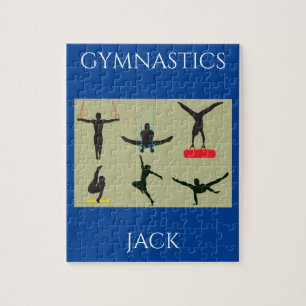 Puzzle "Puzzle GYMNASTICS pour garçons avec nom personnal