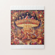 'Puzzle Joy Carousel de Noël, 11" x 14", 252 piec