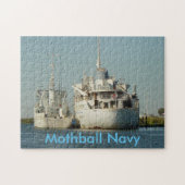 Puzzle Puzzle, Mothball Navy (Horizontal)