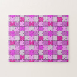 Puzzle Puzzle Puzzle Défi rose