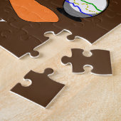Puzzle Puzzle"Quack Quack avec canard et oeuf. Nom de l'e (Côté)