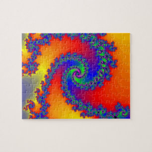 Puzzle Puzzle: Spiral Fractal Design